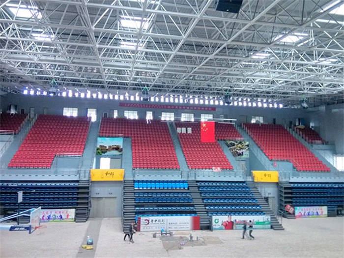 老河口电厂体育馆网架加工